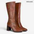 Bota de Cuero para Mujer Natalia caramelo