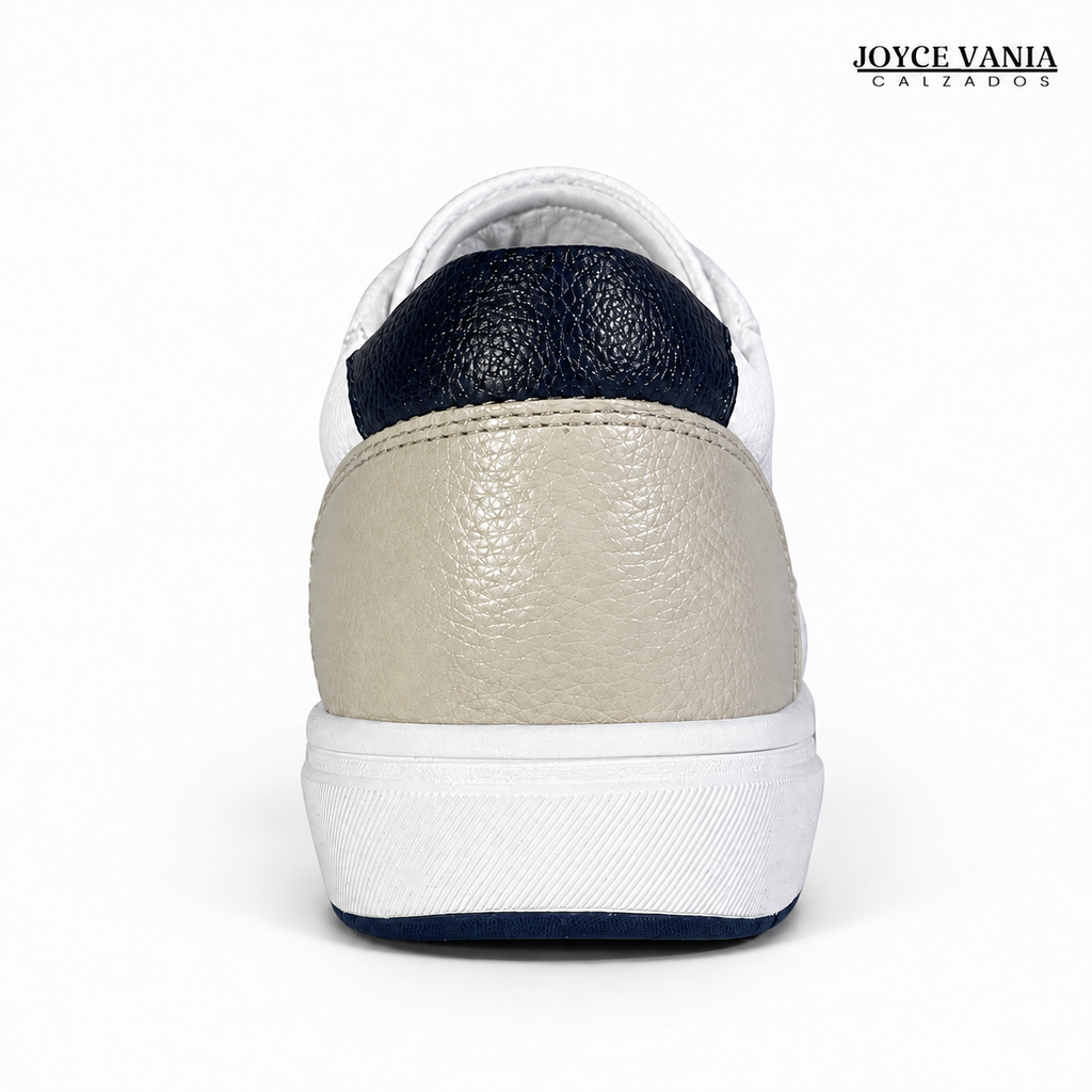 Zapatillas Urbanas de Cuero Mujer Brissa blanco