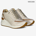 Zapatillas Urbanas de Cuero Mujer Oasis beige