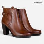 Botines Mujer de Cuero Wendy cobre