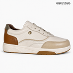 Zapatillas Urbanas de Cuero Mujer Esencia beige