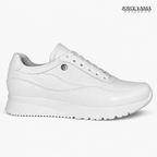 Zapatillas Urbanas Mujer de Cuero Angie Blanco