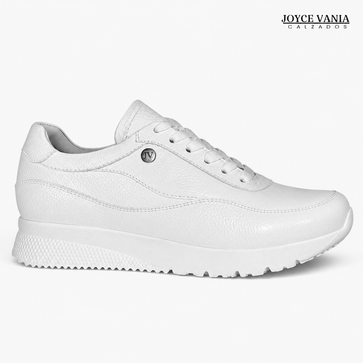 Zapatillas Urbanas Mujer de Cuero Angie Blanco