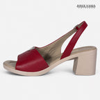 Sandalias de Cuero Mujer Isidora cherry