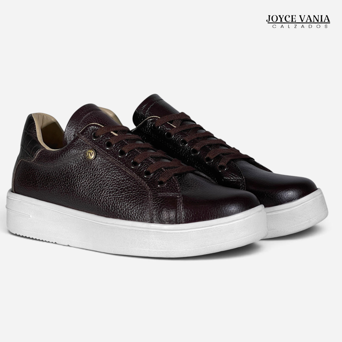 Zapatillas Urbanas de Cuero Mujer Senda marrón moro