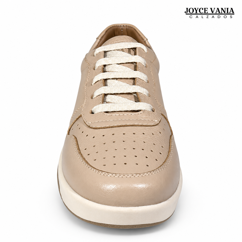 Zapatillas Urbanas Mujer de Cuero Noelia Nude