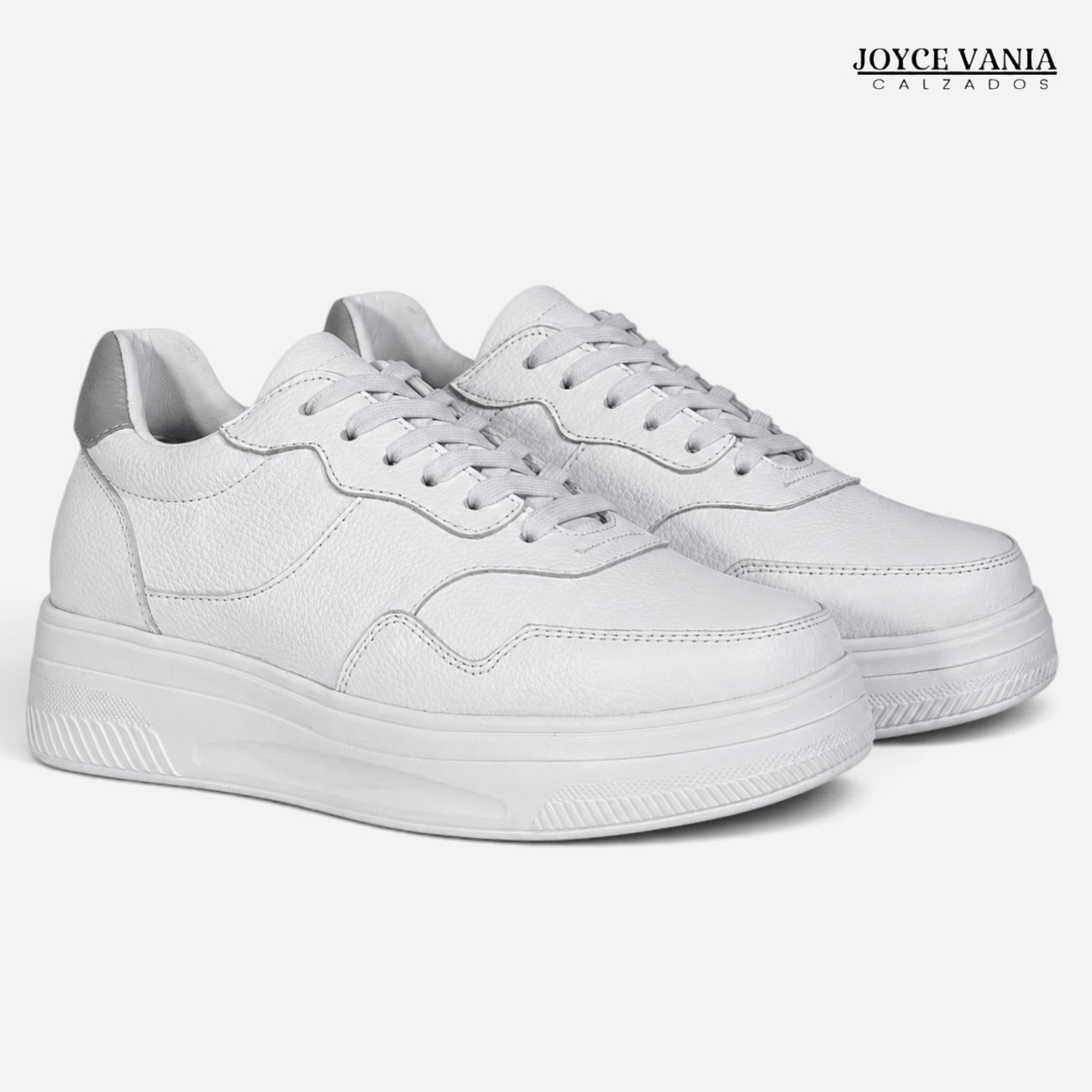 Zapatillas Urbanas de Cuero Mujer Nova blanco