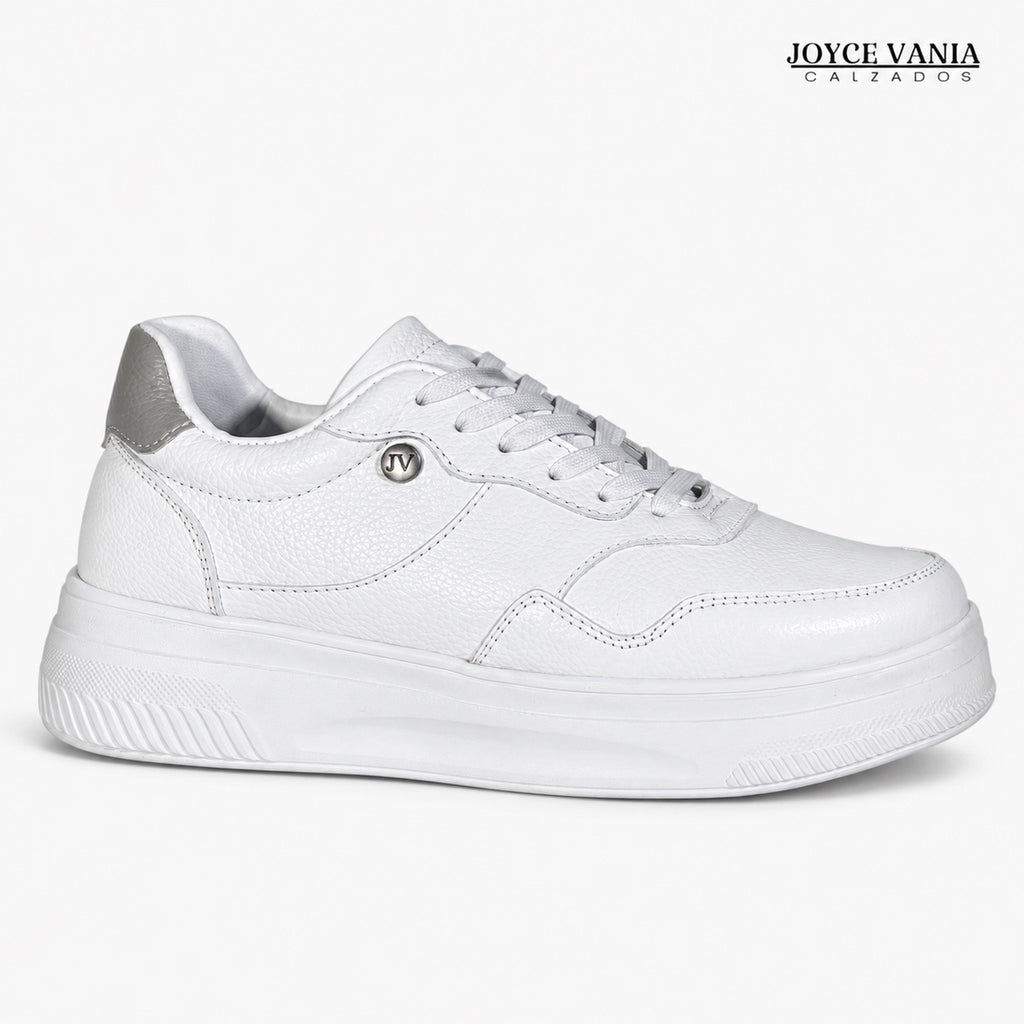 Zapatillas Urbanas de Cuero Mujer Nova blanco