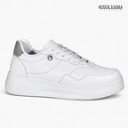 Zapatillas Urbanas de Cuero Mujer Nova blanco