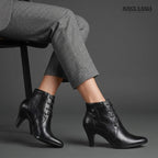 Botines de Cuero Mujer Camila Negro