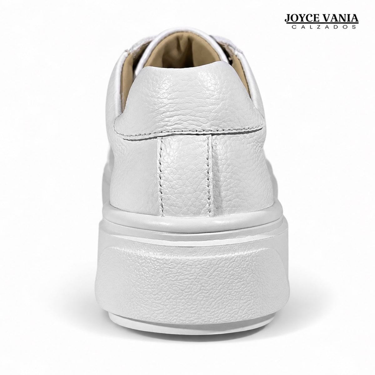 Zapatillas Urbanas Mujer de Cuero Samira Blanco