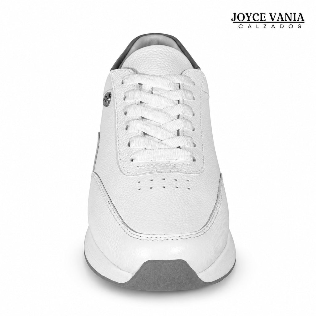 Zapatillas Urbanas de Cuero Mujer Aura blanco