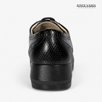 Zapatillas Urbanas de Cuero Mujer Andrea negro