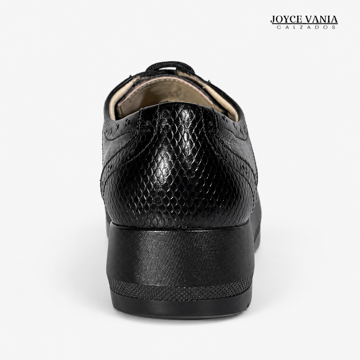 Zapatillas Urbanas de Cuero Mujer Andrea negro