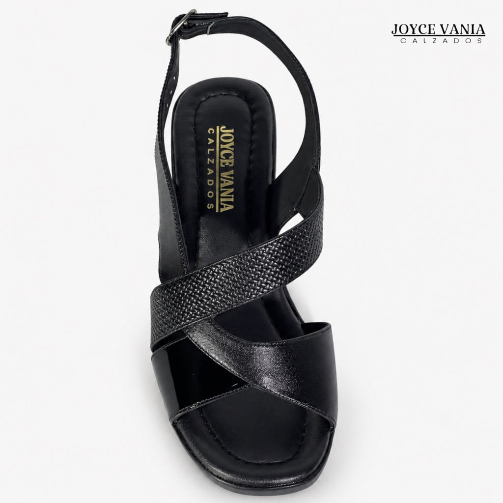 Sandalias de Cuero Mujer Plácida negro