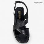 Sandalias de Cuero Mujer Plácida negro