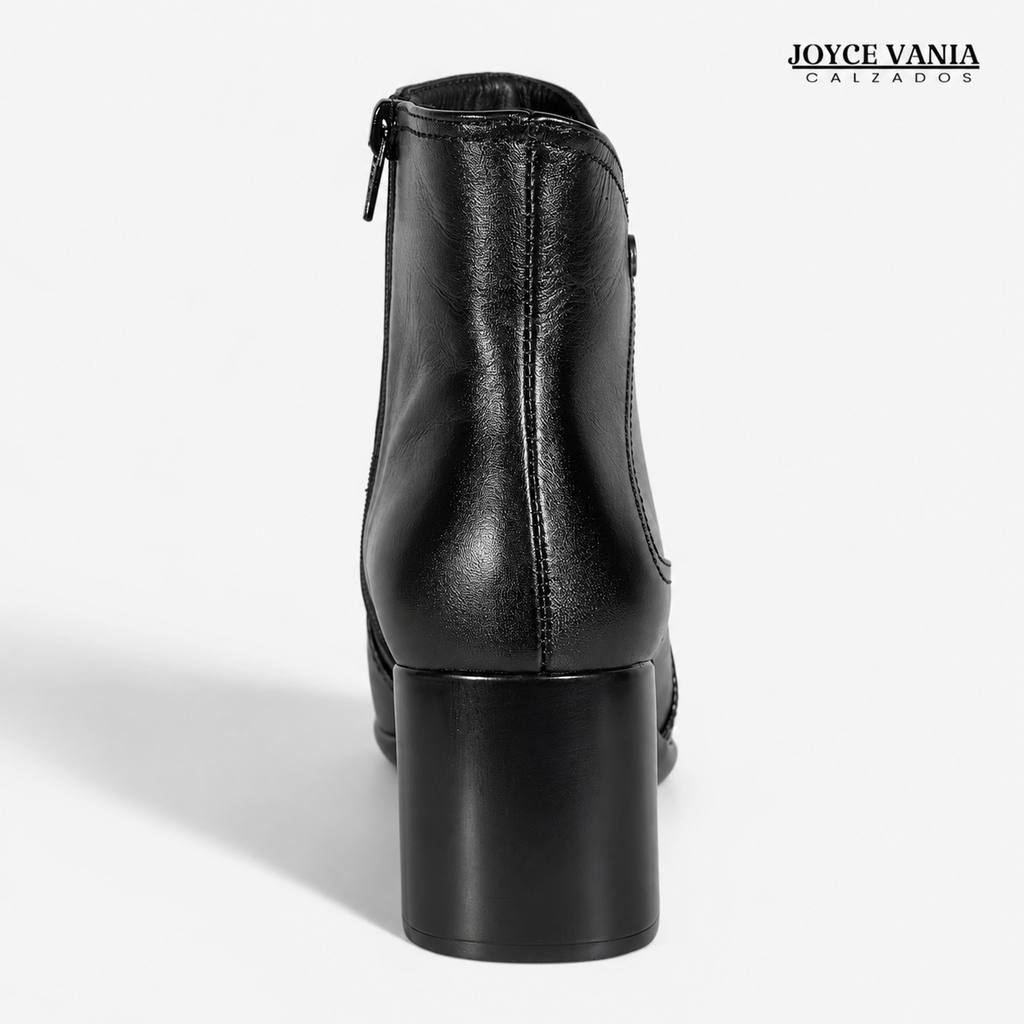 Botines Mujer de Cuero Irene negro