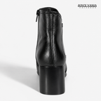 Botines Mujer de Cuero Irene negro