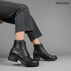Botines Mujer de Cuero Isaura negro