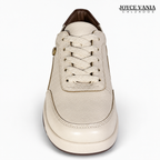 Zapatillas Urbanas de Cuero Mujer Brissa beige