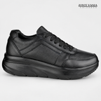 Zapatillas Urbanas Mujer de Cuero Ibeth Negro