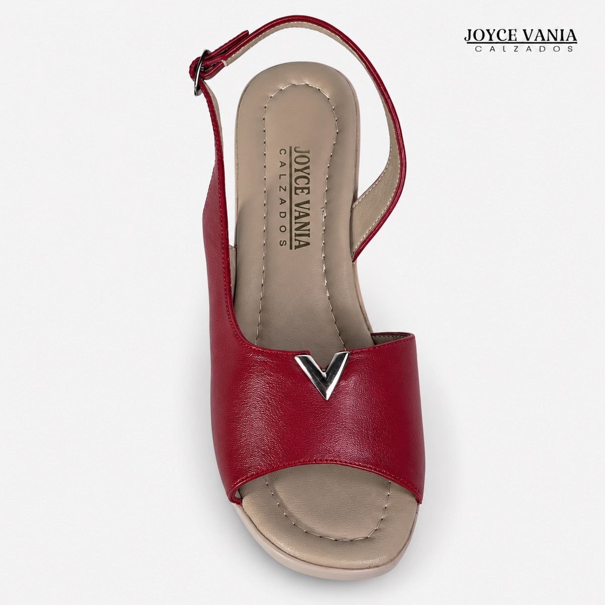 Sandalias de Cuero Mujer Isidora cherry