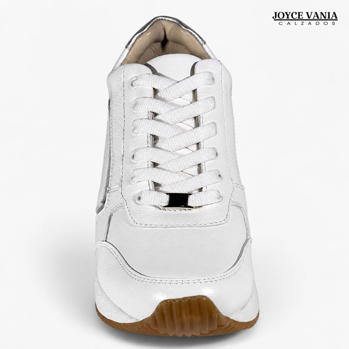 Zapatillas Urbanas Mujer de Cuero Lyra Blanco