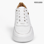 Zapatillas Urbanas Mujer de Cuero Regina Blanco