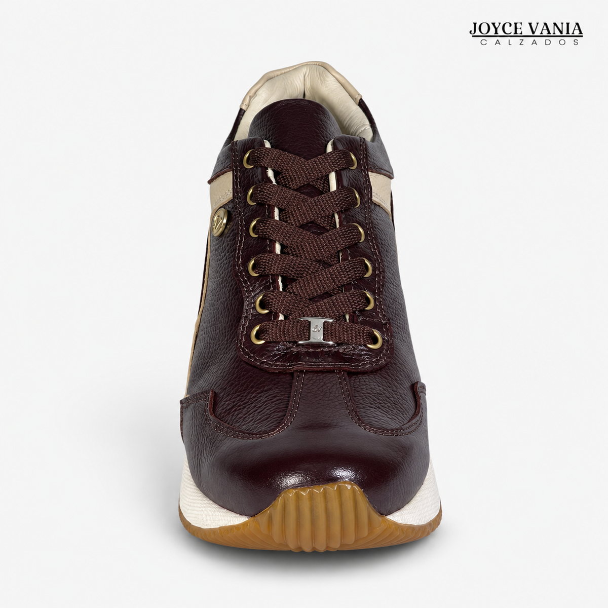 Zapatillas Urbanas de Cuero Mujer Siena marrón