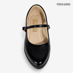 Zapatillas Urbanas de Cuero Mujer Sandra negro