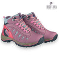 Zapatillas Urbanas de Cuero Mujer Kaori Lila