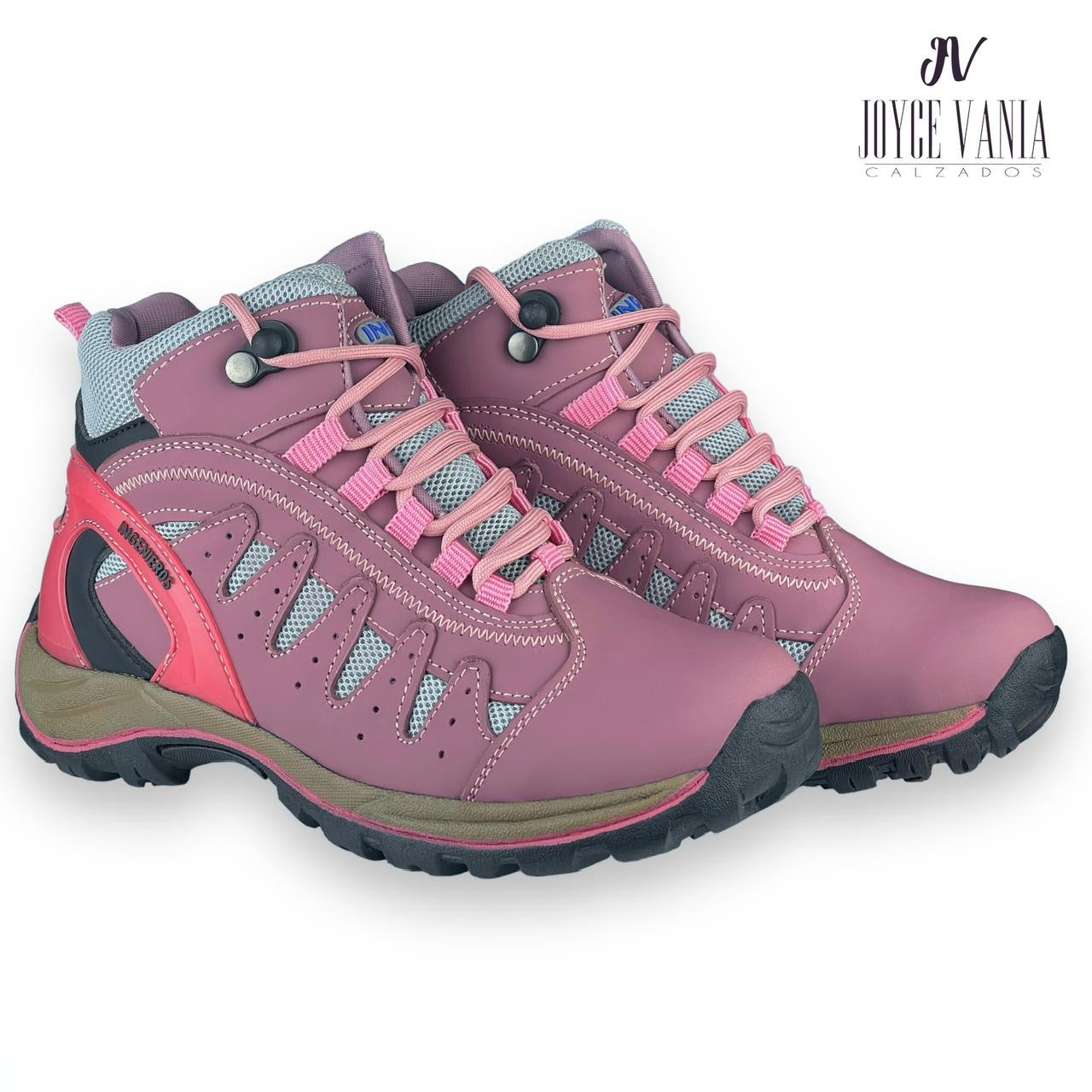 Zapatillas Urbanas de Cuero Mujer Kaori Lila