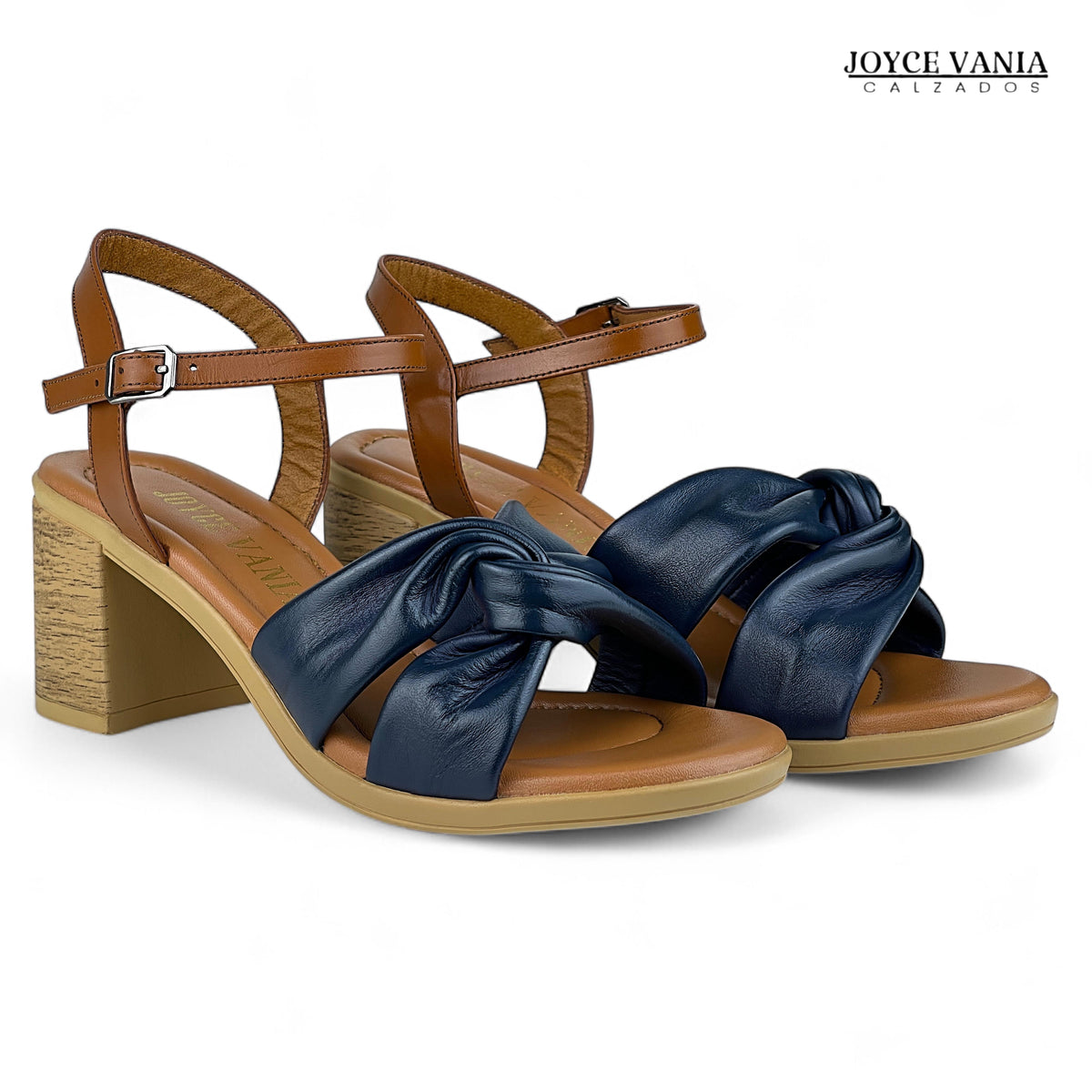 Sandalias de Cuero Mujer Marcela azul