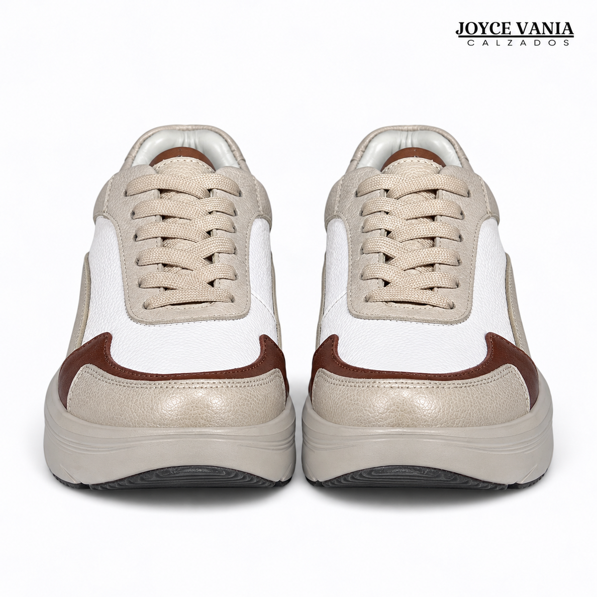 Zapatillas Urbanas Mujer de Cuero Noemi Nude