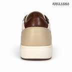Zapatillas Urbanas de Cuero Mujer Brissa beige