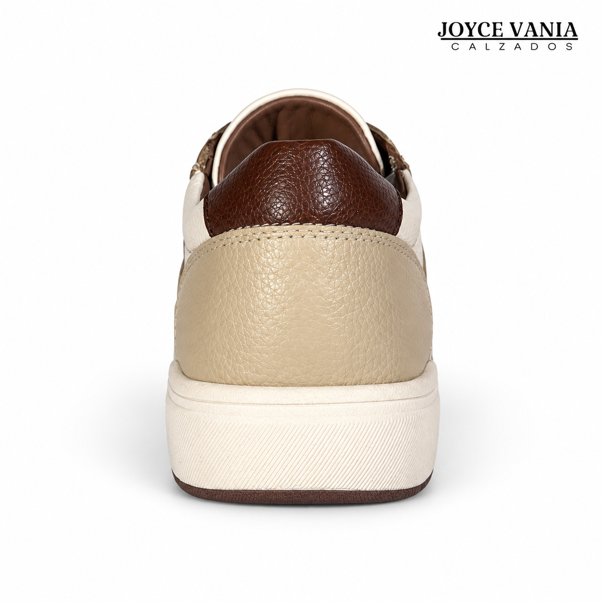 Zapatillas Urbanas de Cuero Mujer Brissa beige