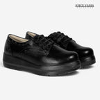 Zapatillas Urbanas de Cuero Mujer Andrea negro