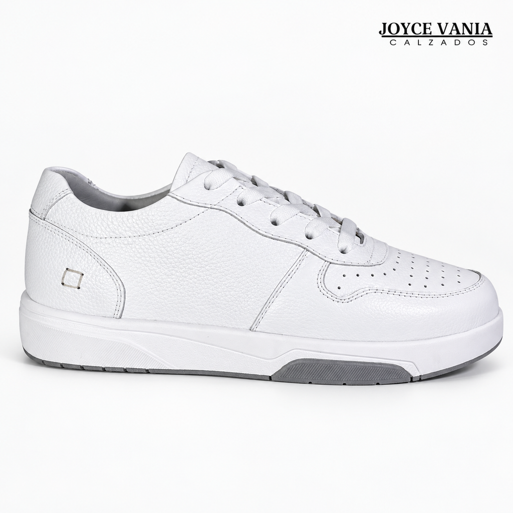Zapatillas Urbanas de Cuero Mujer Noelia Blanco