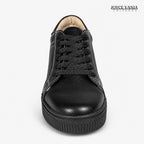 Zapatillas Urbanas de Cuero Mujer Sumiko negro