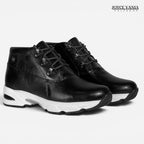 Zapatillas Urbanas de Cuero Mujer Aitana negro