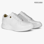 Zapatillas Urbanas de Cuero Mujer Mayra blanco