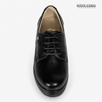 Zapatillas Urbanas de Cuero Mujer Andrea negro