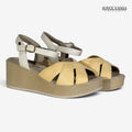 Sandalias de Cuero Mujer Elia Hueso/Mantequilla