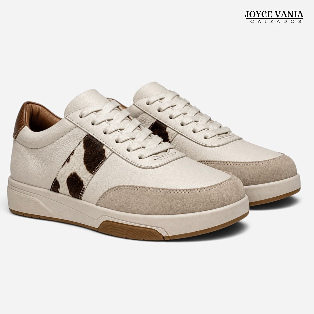 Zapatillas Urbanas de Cuero Mujer Briseida beige