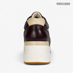 Zapatillas Urbanas de Cuero Mujer Siena marrón
