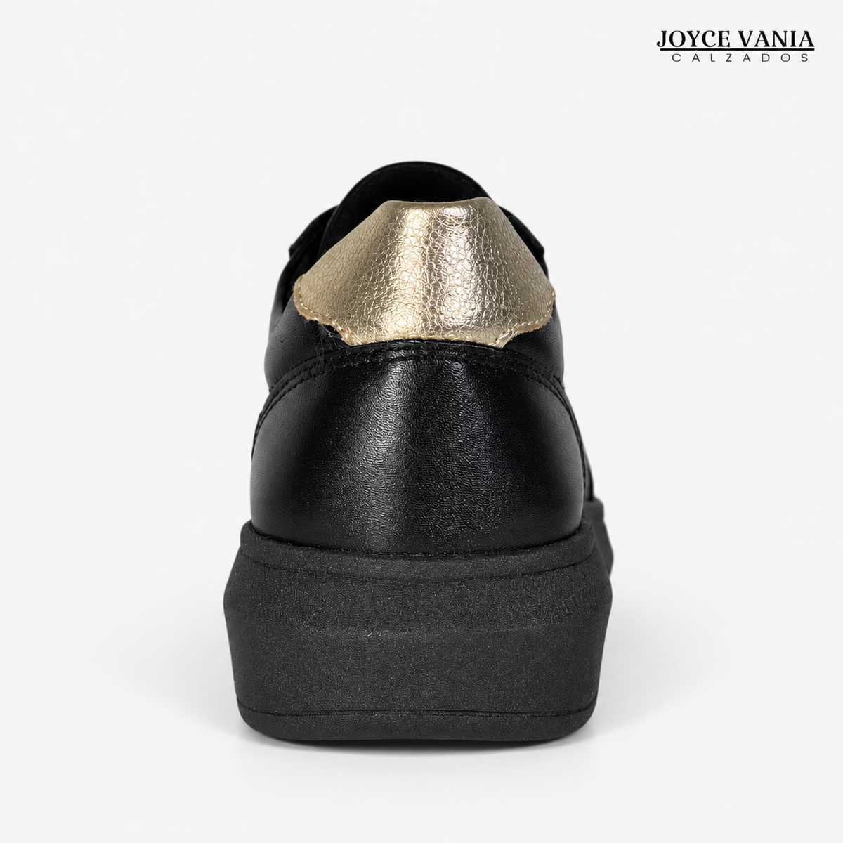 Zapatillas Urbanas de Cuero Mujer Regina negro liso