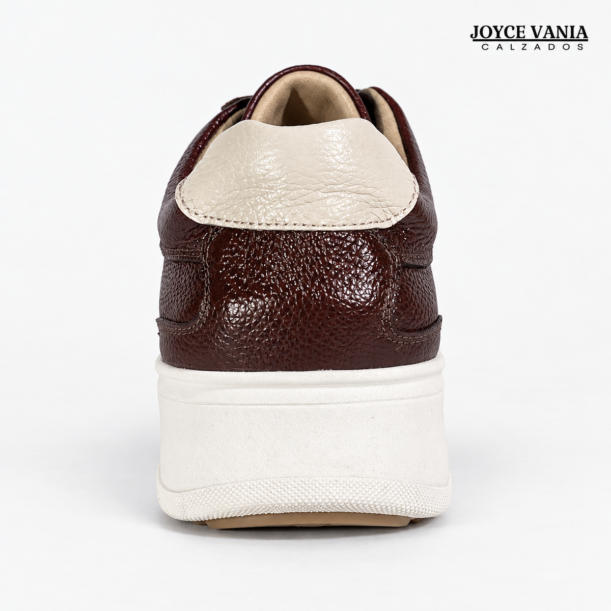 Zapatillas Urbanas Mujer de Cuero Gaela Marron