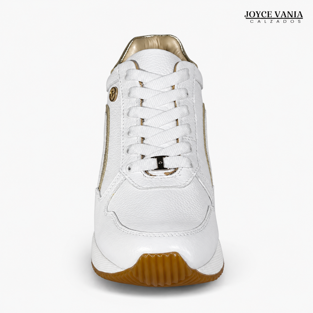 Zapatillas Urbanas de Cuero Mujer Alba blanco