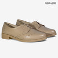 Zapatillas Urbanas de Cuero Mujer Jane beige
