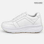 Zapatillas Urbanas Mujer de Cuero Ibeth Blanco